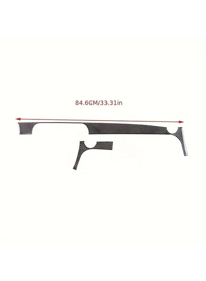 Carbon Fiber Dashboard Trim Decorative Stickers For FIAT 500 2011 2019 Easy Adhesive Interior Upgrade - Image 2